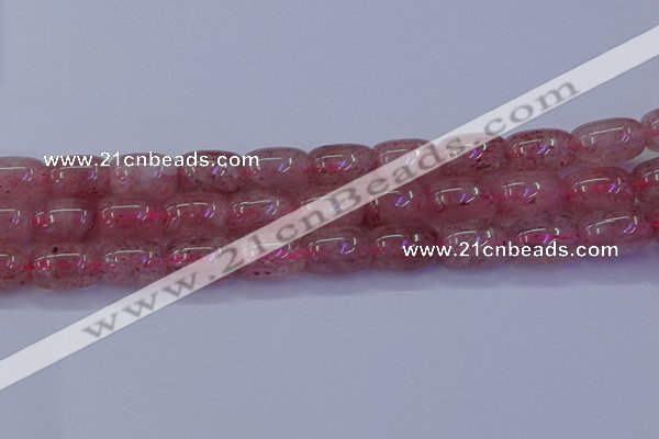 CBQ449 15.5 inches 13*18mm drum strawberry quartz beads