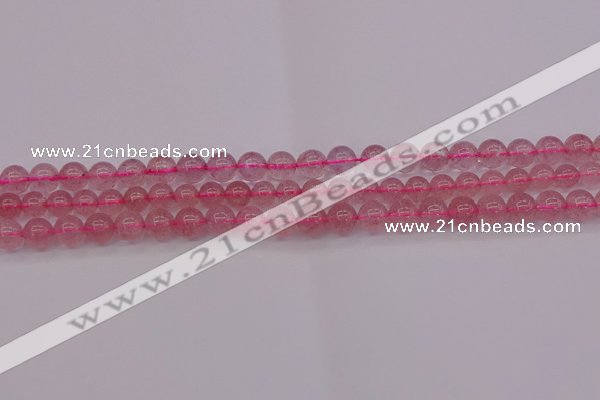 CBQ481 15.5 inches 6mm round strawberry quartz beads wholesale