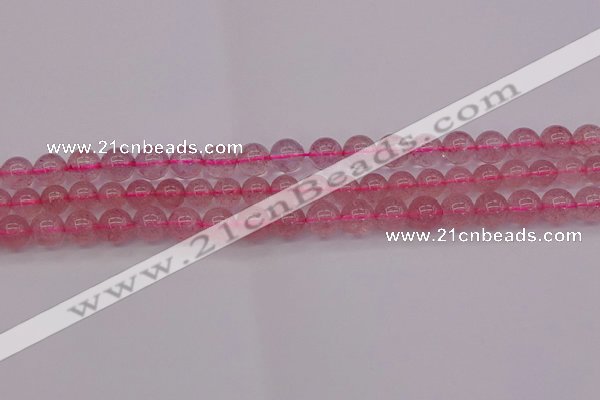 CBQ482 15.5 inches 8mm round strawberry quartz beads wholesale