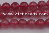 CBQ486 15.5 inches 6mm round strawberry quartz beads wholesale