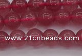 CBQ487 15.5 inches 8mm round strawberry quartz beads wholesale