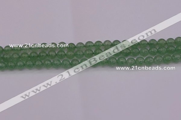 CBQ491 15.5 inches 6mm round green strawberry quartz beads