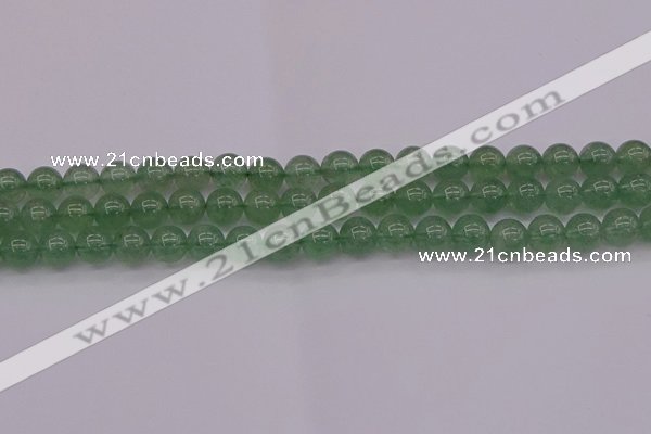 CBQ492 15.5 inches 8mm round green strawberry quartz beads