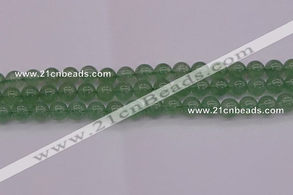 CBQ493 15.5 inches 10mm round green strawberry quartz beads