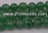 CBQ496 15.5 inches 6mm round green strawberry quartz beads