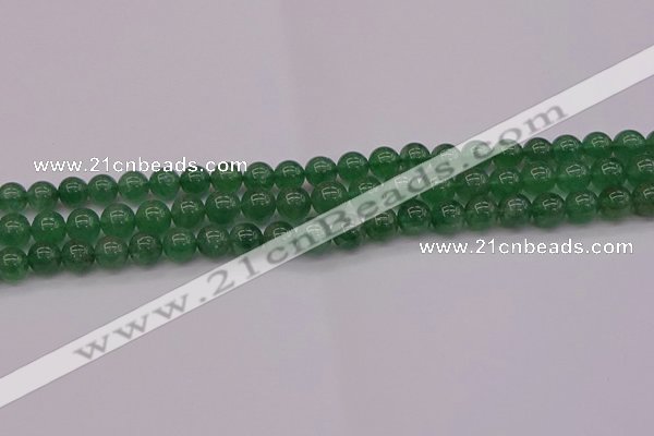 CBQ496 15.5 inches 6mm round green strawberry quartz beads