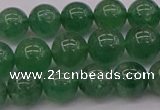 CBQ497 15.5 inches 8mm round green strawberry quartz beads