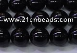 CBQ503 15.5 inches 10mm round natural black quartz beads