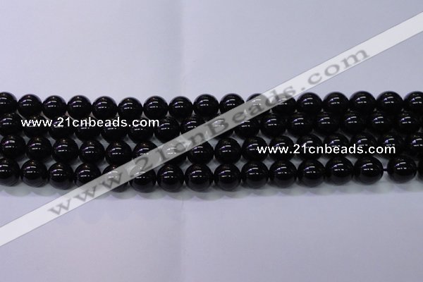 CBQ503 15.5 inches 10mm round natural black quartz beads