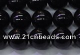 CBQ504 15.5 inches 12mm round natural black quartz beads