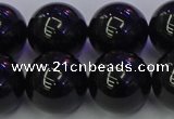 CBQ506 15.5 inches 16mm round natural black quartz beads