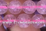 CBQ552 15.5 inches 8mm round strawberry quartz beads wholesale