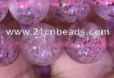 CBQ553 15.5 inches 10mm round strawberry quartz beads wholesale