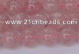 CBQ609 15.5 inches 12mm round natural strawberry quartz beads