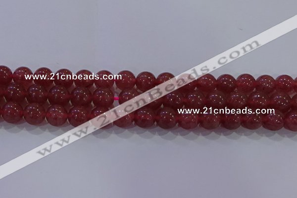 CBQ624 15.5 inches 12mm round strawberry quartz beads wholesale