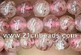 CBQ695 15.5 inches 4mm round strawberry quartz beads wholesale