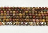 CBQ736 15.5 inches 6mm round red moss agate beads wholesale