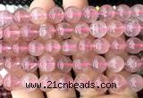 CBQ783 15 inches 10mm round strawberry quartz beads wholesale