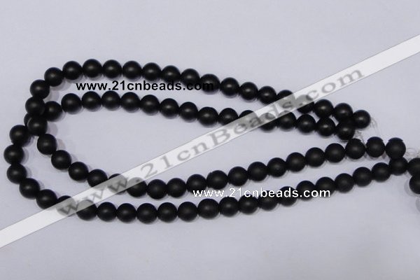 CBS02 15.5 inches 6mm round black stone beads wholesale