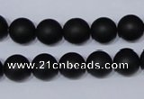 CBS04 15.5 inches 10mm round black stone beads wholesale