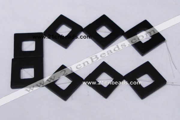 CBS34 15.5 inches 10*36*36mm diamond black stone beads wholesale