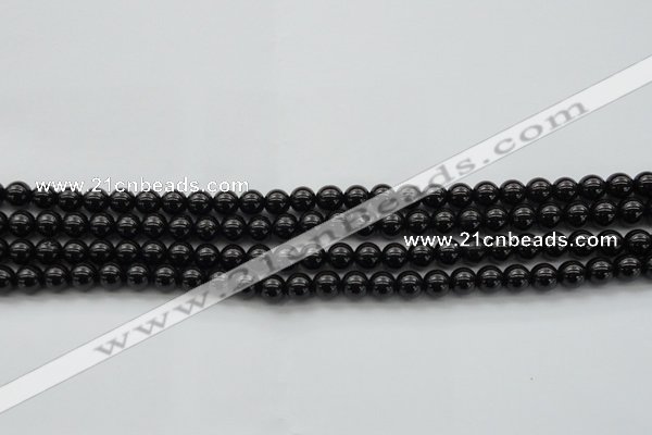 CBS500 15.5 inches 6mm round A grade black spinel beads