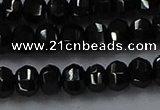 CBS529 15.5 inches 3*5mm lantern-shaped natural black spinel beads