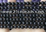 CBS541 15.5 inches 6mm round black spinel gemstone beads