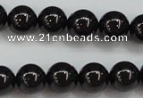 CBS552 15.5 inches 8mm round AA grade black spinel beads