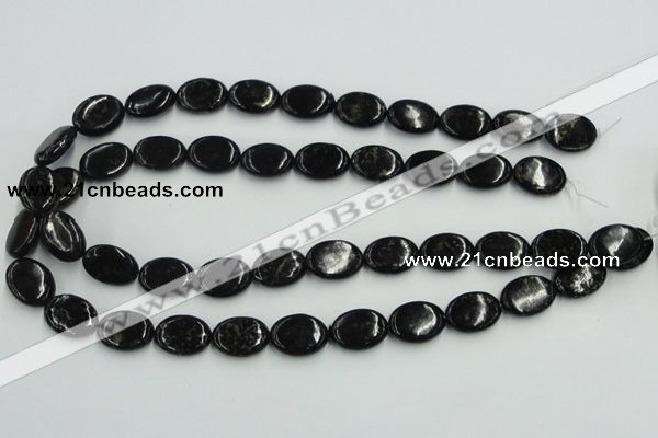 CBT09 16 inches 13*18mm oval natural biotite beads wholesale