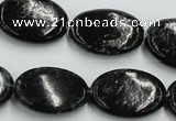 CBT10 16 inches 18*25mm oval natural biotite beads wholesale