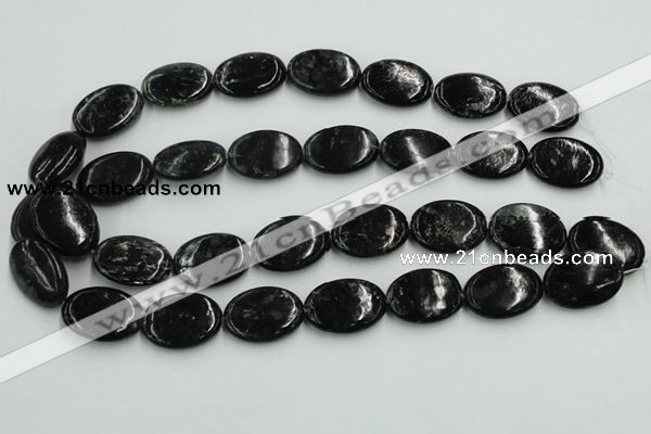 CBT10 16 inches 18*25mm oval natural biotite beads wholesale