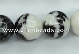 CBW107 15.5 inches 18mm round black & white jasper beads