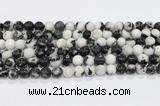 CBW172 15.5 inches 8mm round black & white jasper gemstone beads wholesale