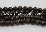 CBZ100 15.5 inches 4mm round bronzite gemstone beads