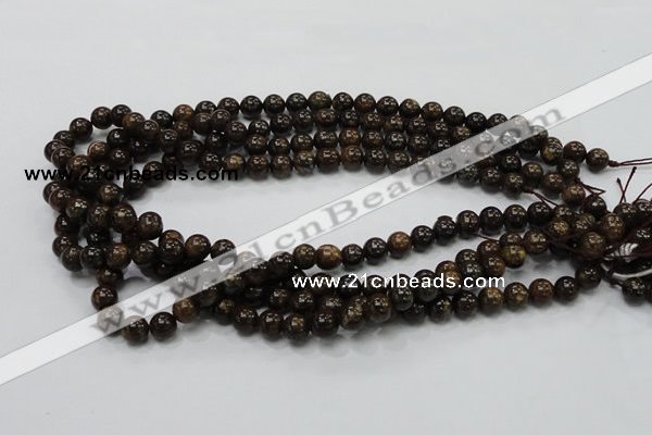 CBZ101 15.5 inches 6mm round bronzite gemstone beads