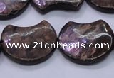 CBZ112 15.5 inches 20*24mm curved moon bronzite gemstone beads