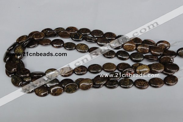 CBZ218 15.5 inches 12*16mm oval bronzite gemstone beads