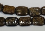 CBZ236 15.5 inches 12*16mm rectangle bronzite gemstone beads