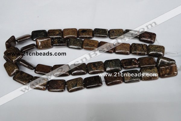 CBZ238 15.5 inches 15*20mm rectangle bronzite gemstone beads