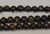 CBZ252 15.5 inches 3mm round bronzite gemstone beads wholesale