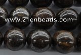 CBZ300 15.5 inches 16mm round bronzite gemstone beads wholesale