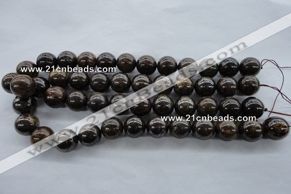 CBZ300 15.5 inches 16mm round bronzite gemstone beads wholesale