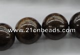 CBZ301 15.5 inches 18mm round bronzite gemstone beads wholesale