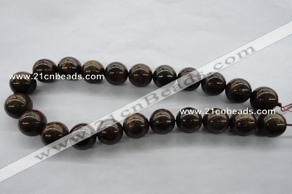 CBZ301 15.5 inches 18mm round bronzite gemstone beads wholesale
