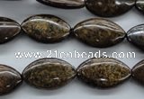 CBZ305 15.5 inches 12*20mm marquise bronzite gemstone beads wholesale