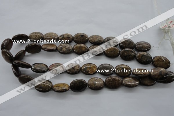 CBZ306 15.5 inches 15*20mm oval bronzite gemstone beads wholesale