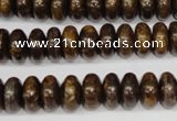 CBZ401 15.5 inches 6*10mm rondelle bronzite gemstone beads