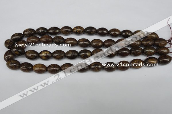 CBZ407 15.5 inches 10*14mm rice bronzite gemstone beads