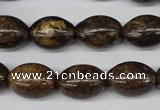 CBZ408 15.5 inches 12*16mm rice bronzite gemstone beads